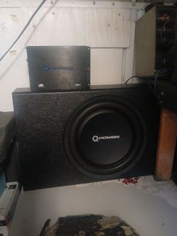 12in sub shallow box for truck with amp