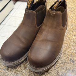 GEORGIA BOOT MEN'S AMP LT WEDGE CHELSEA WORK BOOTS - SOFT TOE