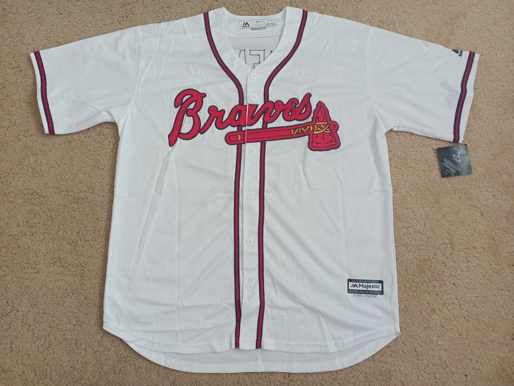Brand New Beautiful Bright White Freddie Freeman 5 Braves Jersey 