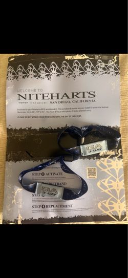 Selling Niteharts Festival 3-Day GA wristbands