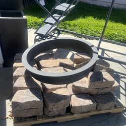 Old castle fire pit