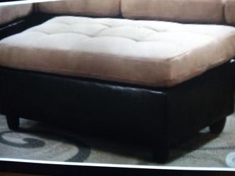 Microfiber Ottoman