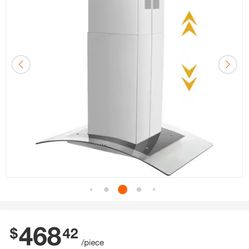 Ducted Island Range Hood Stainless Steel 