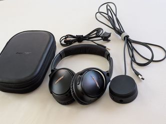 Bose QC35 II Gaming Bluetooth HiFi PC Headset with Case Mic & Controller in Excellent physical & working condition