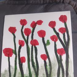 Tulips On Canvas 