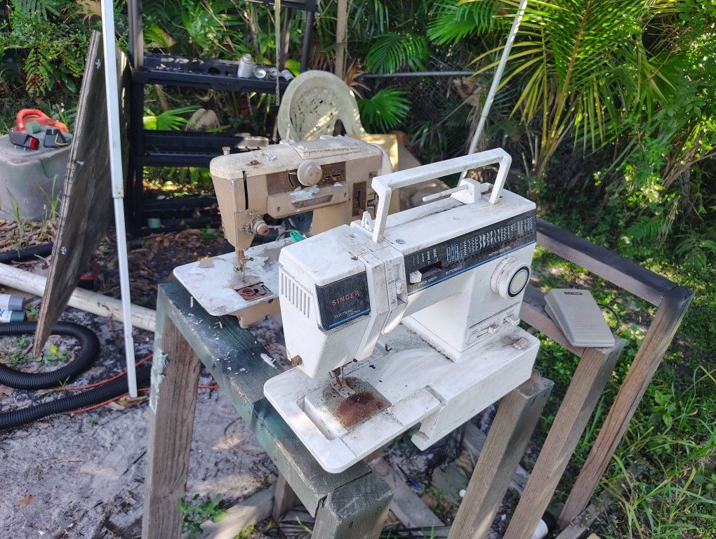 2 Singer Sewing Machines