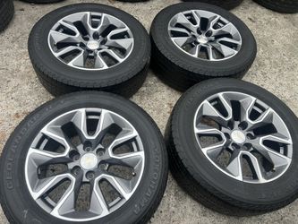 20” Stock Chevy Rims And Tires For Sale 6 Lug Two Tone