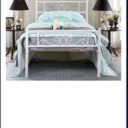 Twin Metal Bed 