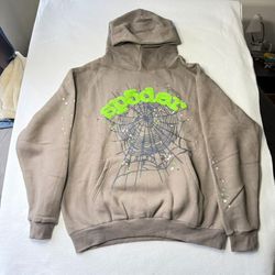 Sp5der Hoodie Gray Large