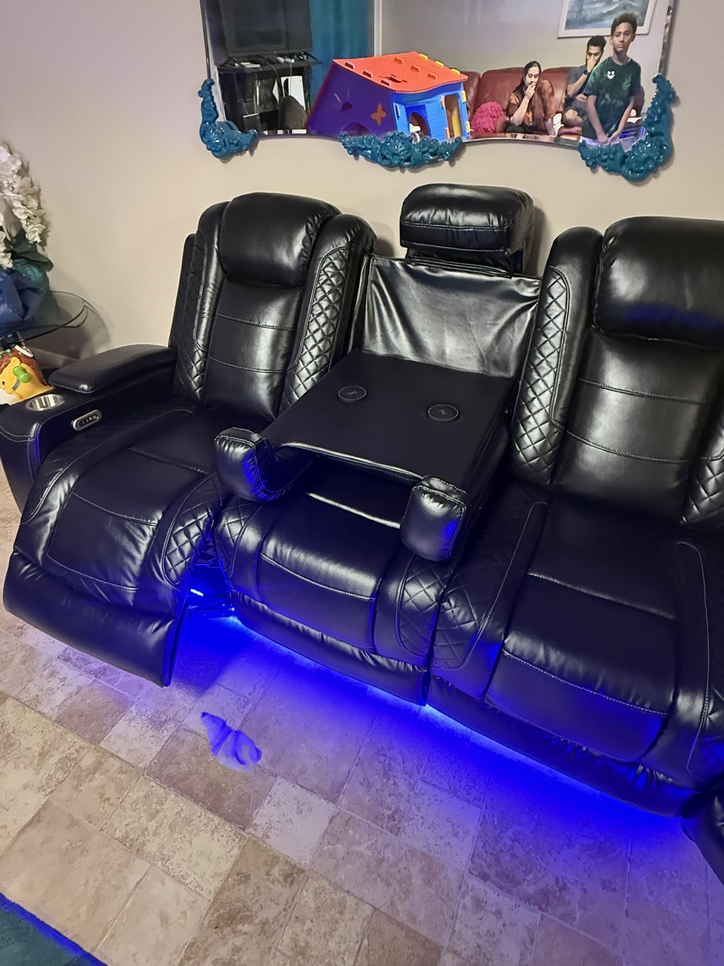 Brand New Power Recliner Wedged Sectional