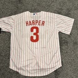 Philadelphia Phillies Bryce Harper White W/ Pinstripe XXXL. 