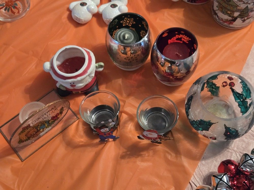 Christmas Candle Holders All 7
