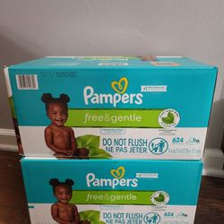 2 Boxes of Pampers Baby Wipes