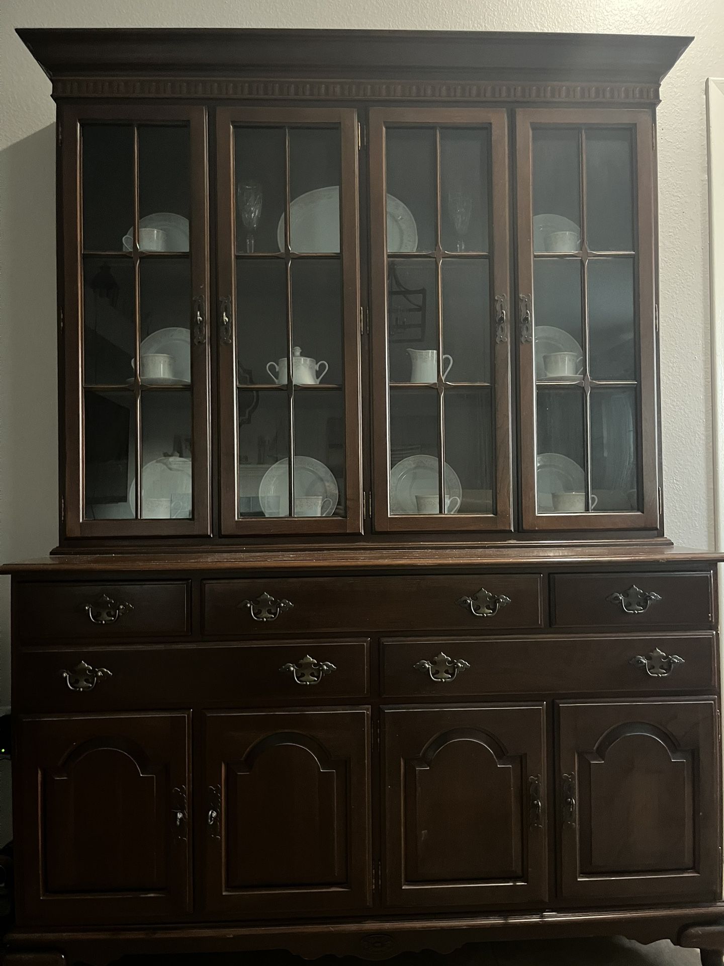 Dark Wood Hutch