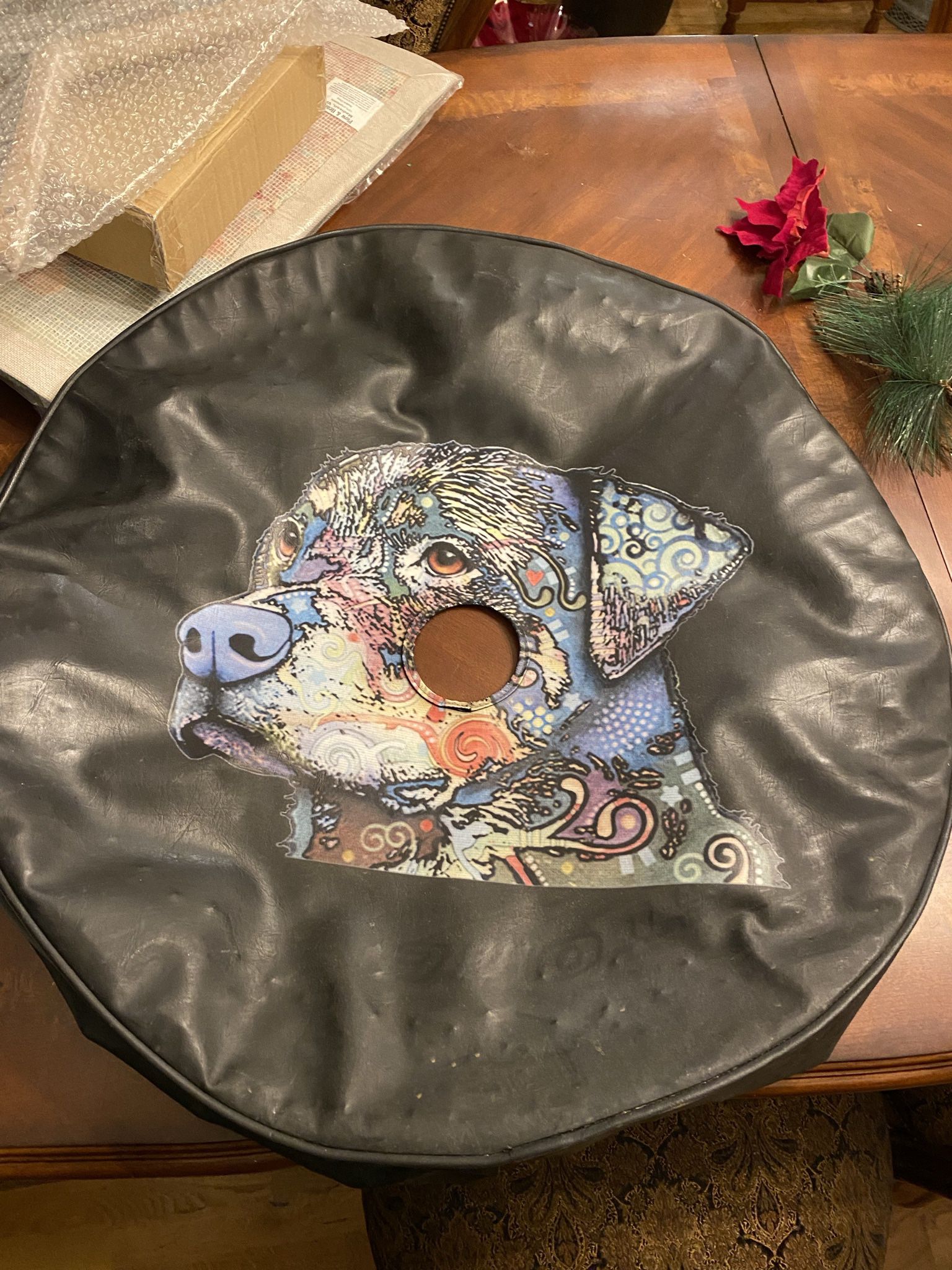 Pike Outdoors JL Series 32” Spare Tire Pitbull Staffy Cover W/ Camera Hole