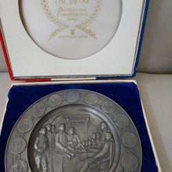 Bicentennial Commemorative Pewter Plates