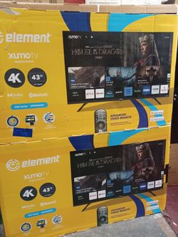 Best Deals.  43" Screen Led Smart 4k tv by Hisense or element $119.00
