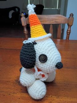Crochet Snoopy Dog With Changeable Outfits