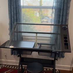 Drafting Desk & Stool Set for Artists