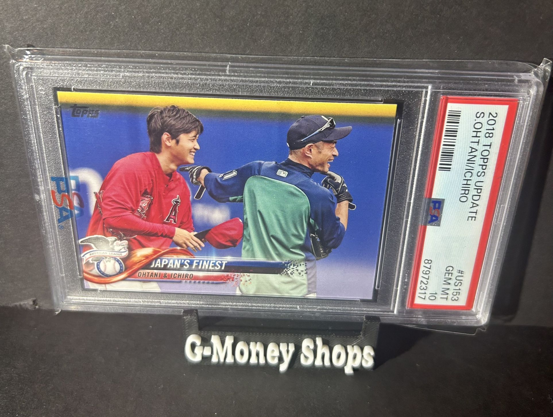 Japan s Finest (Shohei Ohtani / Ichiro) CPC 2018 Topps Update #US153 RC PSA 10