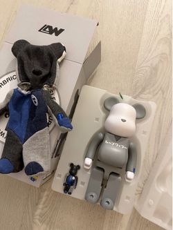 Medicom Toy BE@RBRICK x LOOPWHEELER 100% & 400% Set w/ Original Box