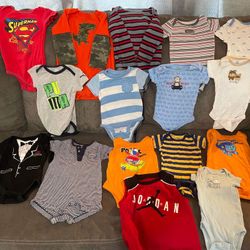 Boys clothes And Shoes 0-24 Months (220 Items)