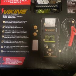 Viking Digital Battery And Systems Tester With Printer Half Price Brand New