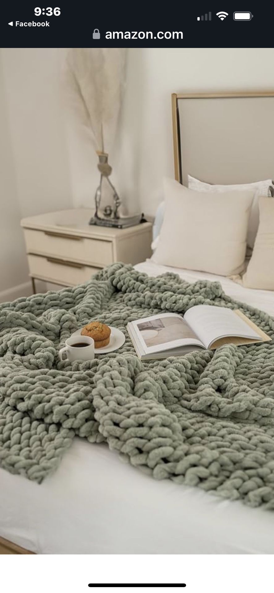 Blankets Hand knit Chunky Blanket
