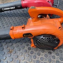 TANAKA Gas 2 Stroke Leaf Blower Runs Great