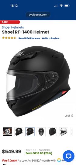 Shoei rf-1400 small helmet