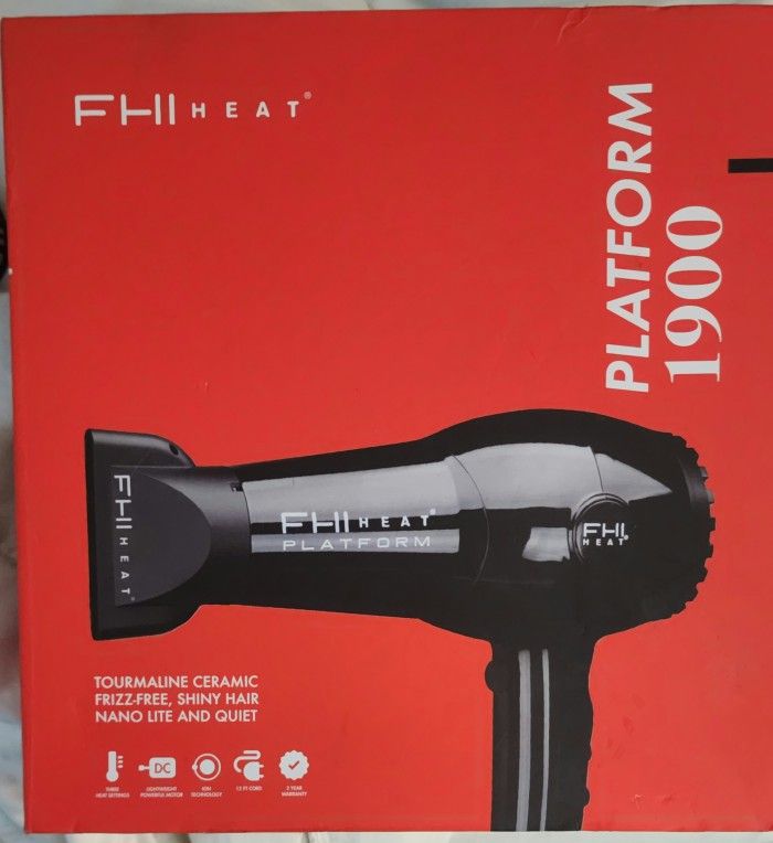 Brand new never used professional FHI Heat Platform 1900 Pro NANO ION CERAMIC HAIRDRYER 