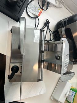 Warning, pro electric food slicer