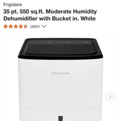 dehumidifier frigidaire