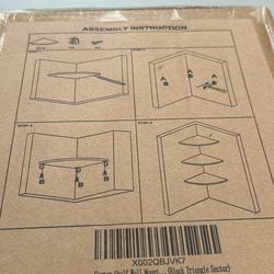 Corner Wall Shelves - BLACK