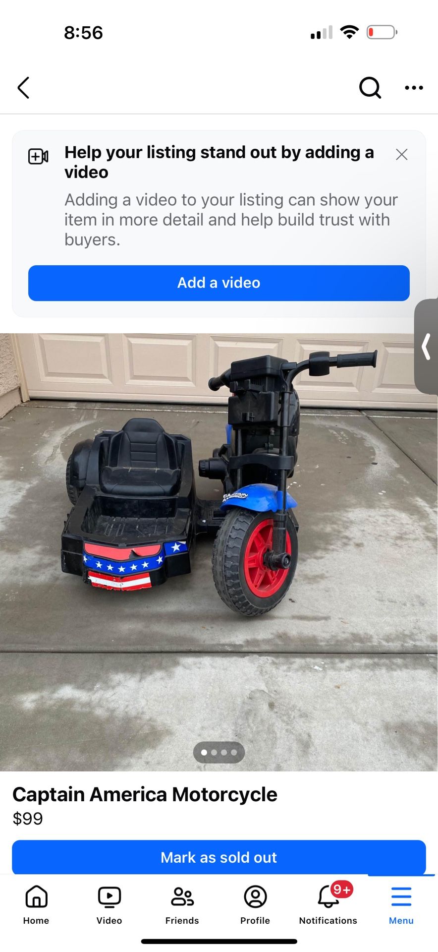 Captain America Motor For Kids