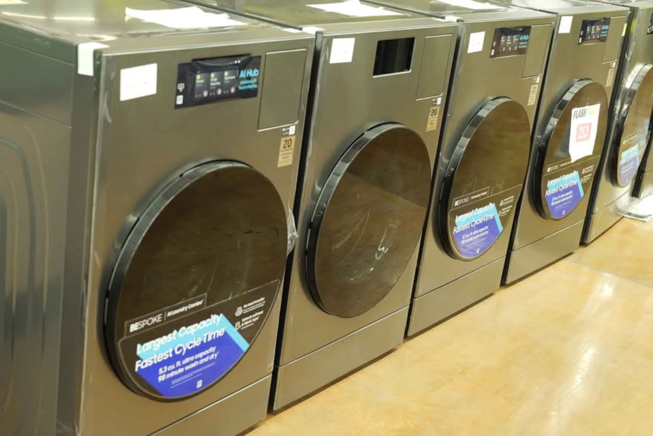 2 in one washer and dryer combo Samsung bespoke