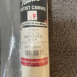Unprimed Canvas 6yd