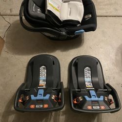 UPPABaby Mesa Infant Car Seat W/2 Bases And 2 Infant Inserts