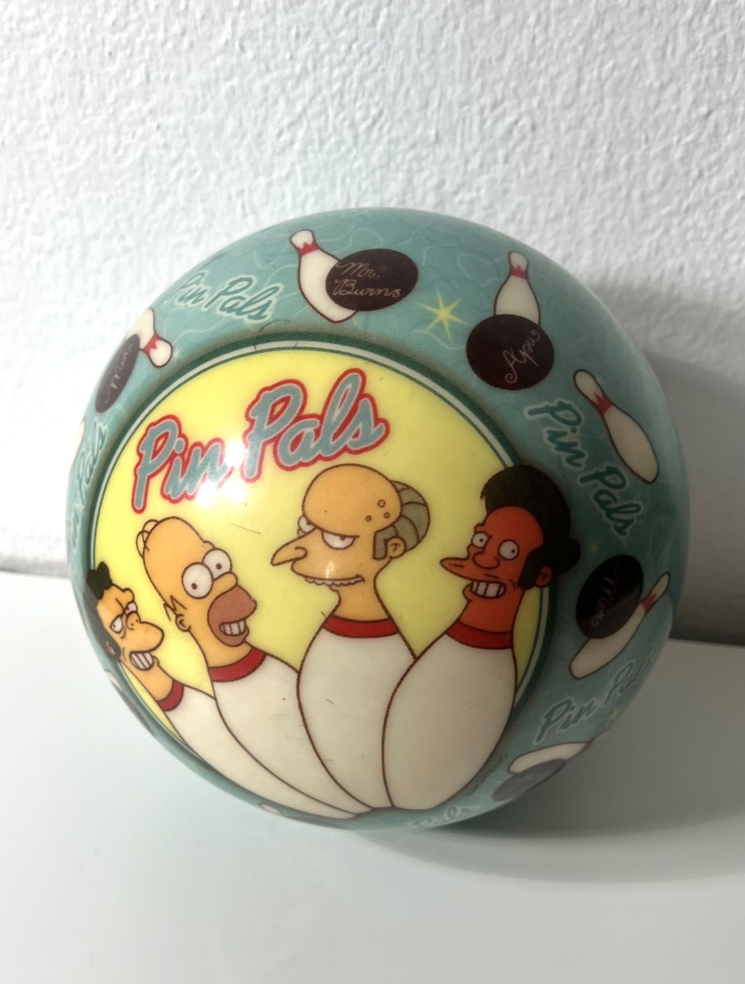 Vintage RARE Simpsons 400th Episode Collectors Edition Bowling Ball Viz A Ball Made In USA VTG Retro Includes Black Storage Bag