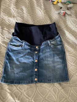 Maternity denim skirt and jeans