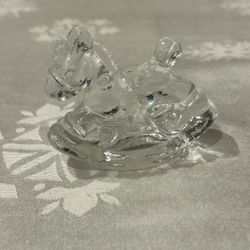 Glass Rocking Horse Candle Holder 
