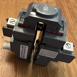 Two Pole 50 Amp Circuit Breaker, Pushmatic
