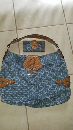 Guess Denim hobo bag with wallet $15.00