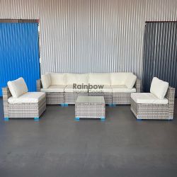 7pc Outdoor Sectional Patio Furniture Set