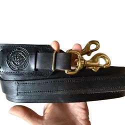 Vintage 100% Cowhide Leather Professional Judah Guitars Guitar Strap Brass 