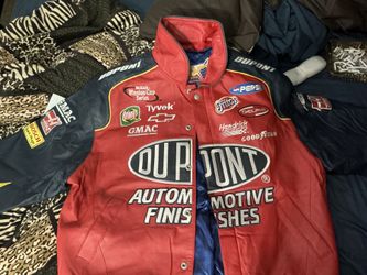 Jeff Gordon  all Leather cup Jacket designed by Jeff Williams  2000  Era New Never Worn