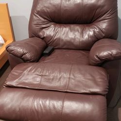 Leather Recliner and Brand New Bathroom Sink