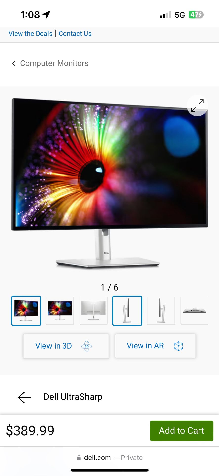 Dell UltraSharp Monitor 27"