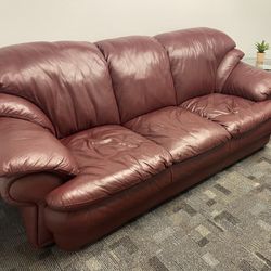 Leather Sofa & Loveseat 