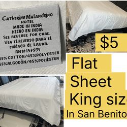 King size flat sheets for sale